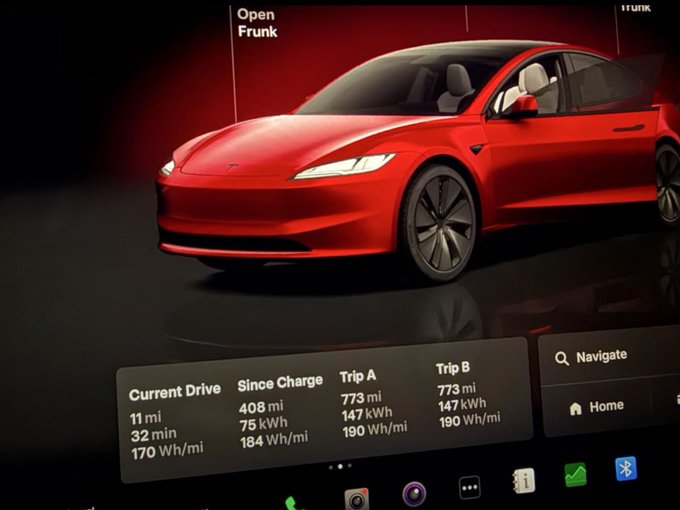 Tesla Model 3 Long Range RWD surpasses expectations with 408-mile&nbsp;run